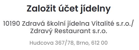 Hlavička Přihlášky ke stravování